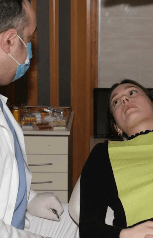 Dr. Fourozan Babak in his dental clinic