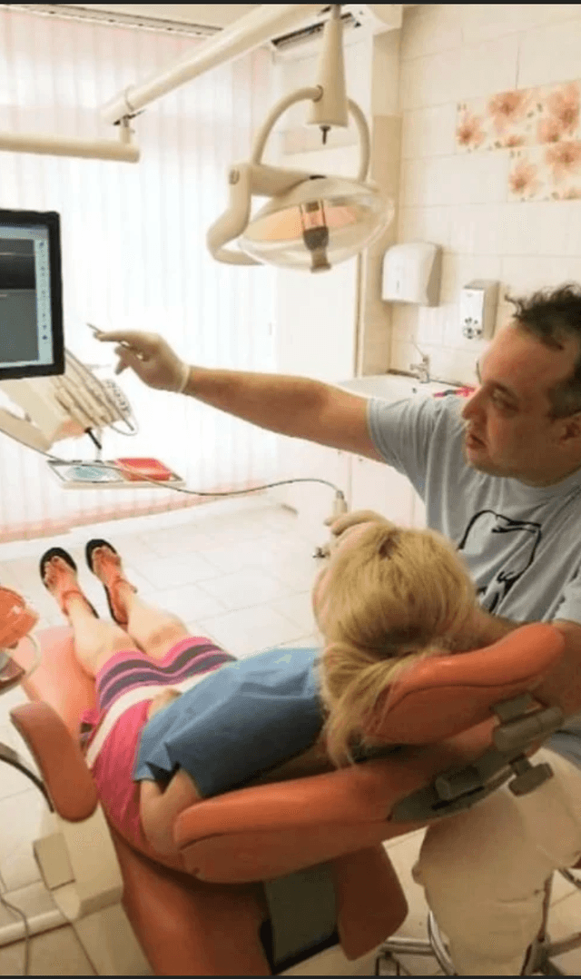 Dr. Fourozan Babak in his dental clinic