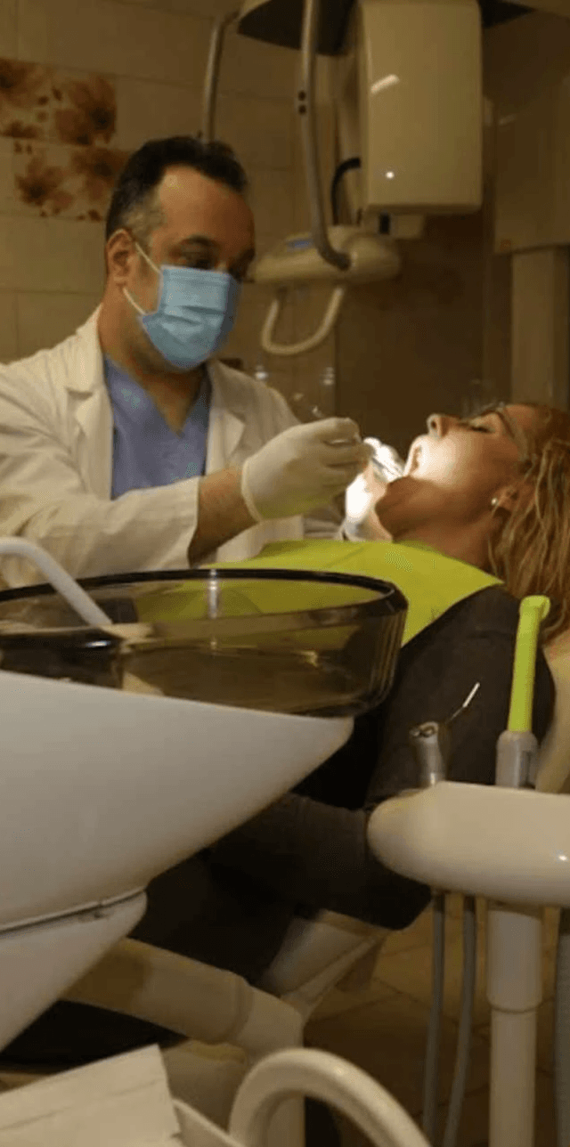 Dr. Fourozan Babak in his dental clinic