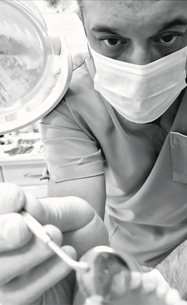 Dr. Fourozan Babak in his dental clinic