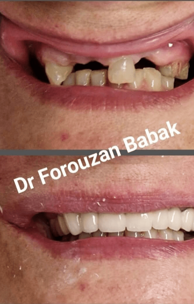 Dr. Fourozan Babak in his dental clinic