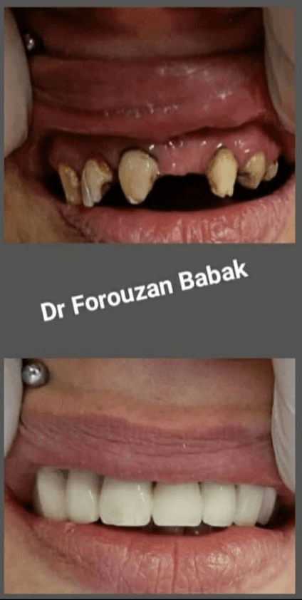Dr. Fourozan Babak in his dental clinic