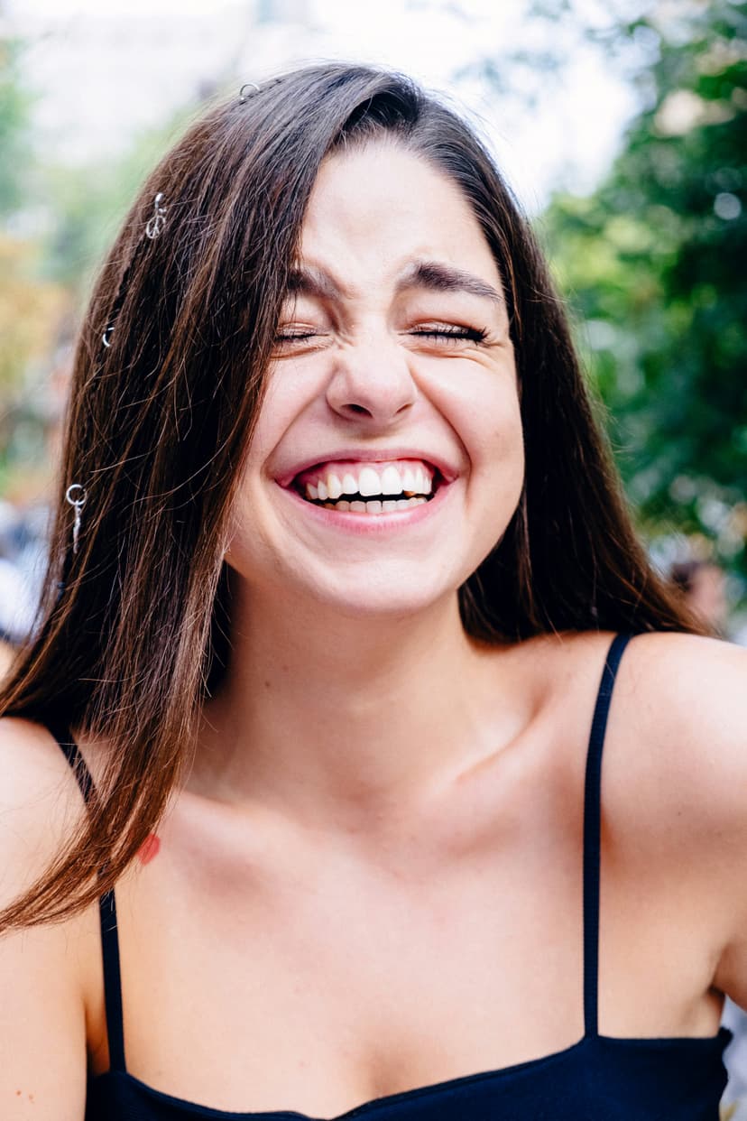 Happy smiling person